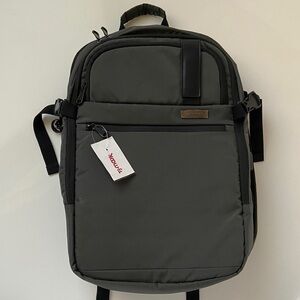 Stylish Gray Duchamp Suitcase Backpack for the traveling professional. NWT